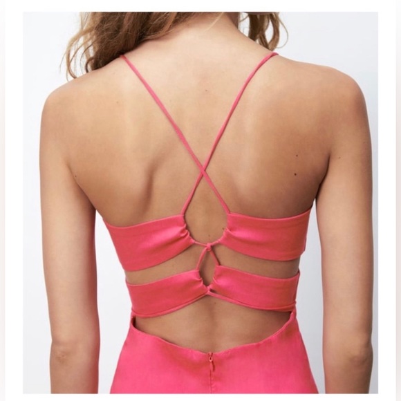 Zara Linen Blend Dress size MED - Picture 3 of 6